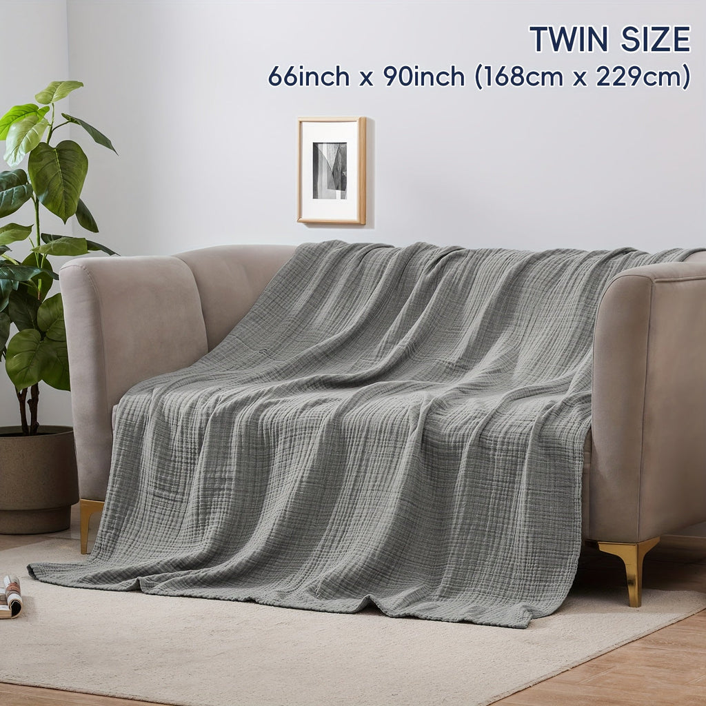 Cloudsoft Four-Layer Cotton Blanket — Soft, Breathable Weave