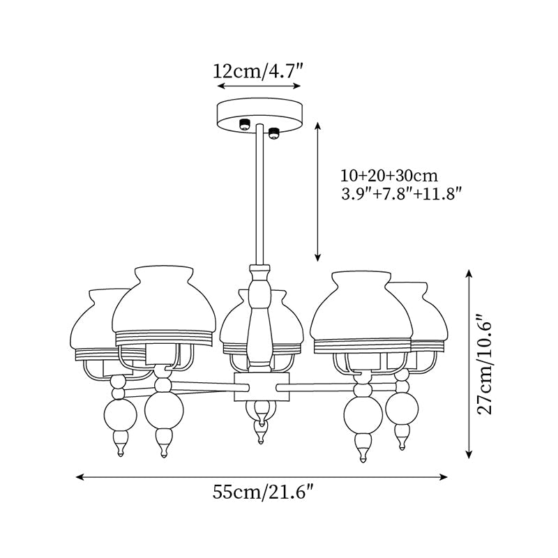 Retro Yuna Chandelier | Souliia