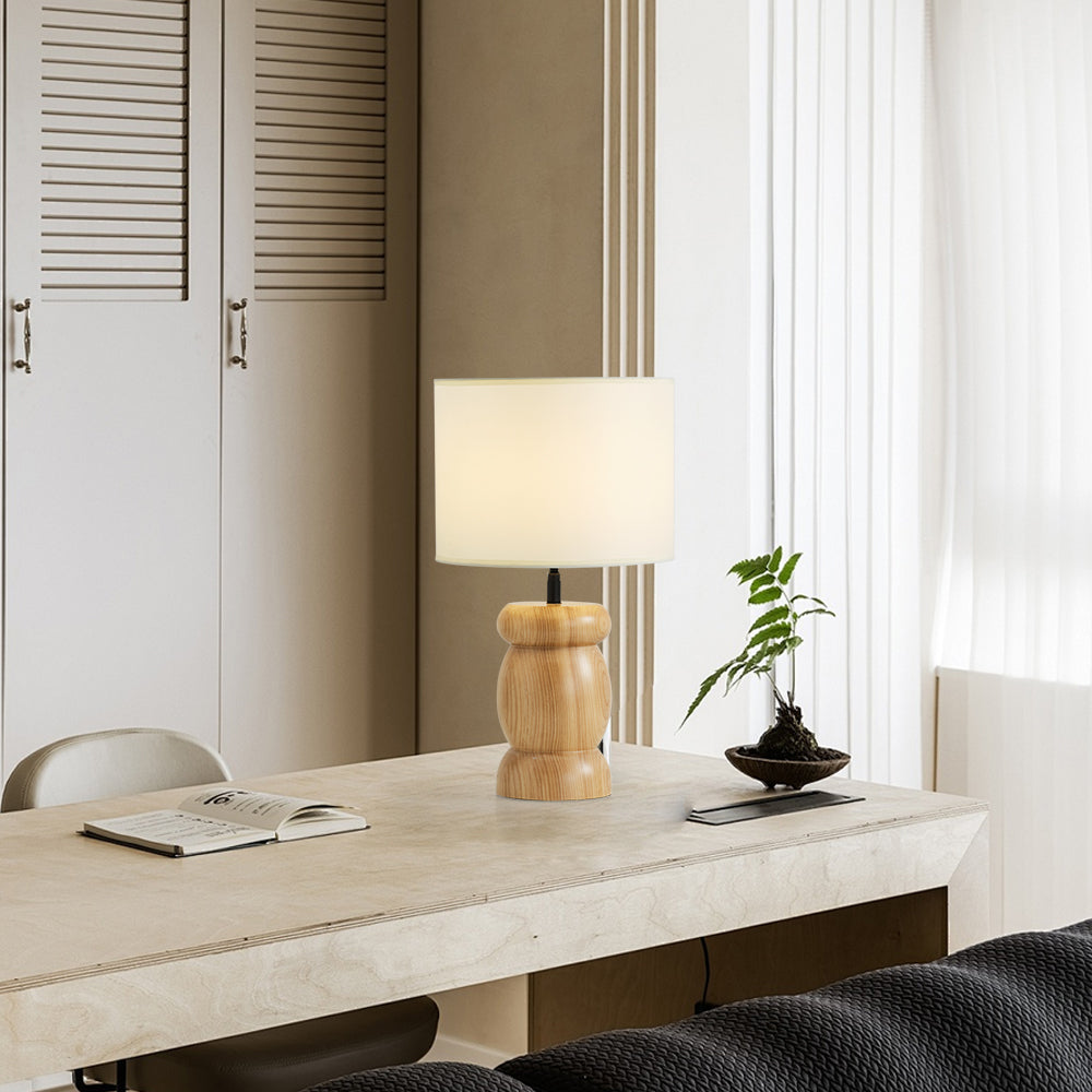 Pebble Wood Table Lamp | Souliia