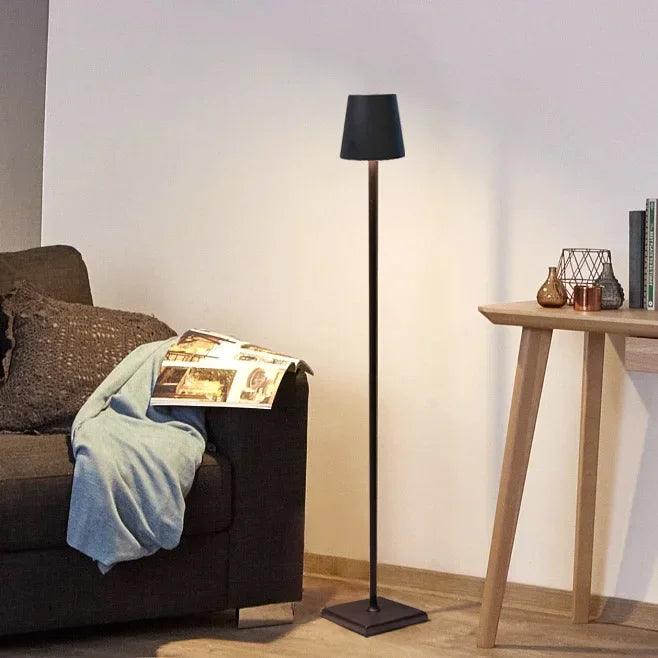 LumaNova Nordic LED Floor Lamp — Rechargeable, Dimmable, Touch-Controlled