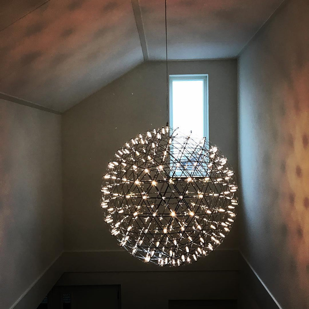 Silver Spark Ball Pendant Light | Souliia