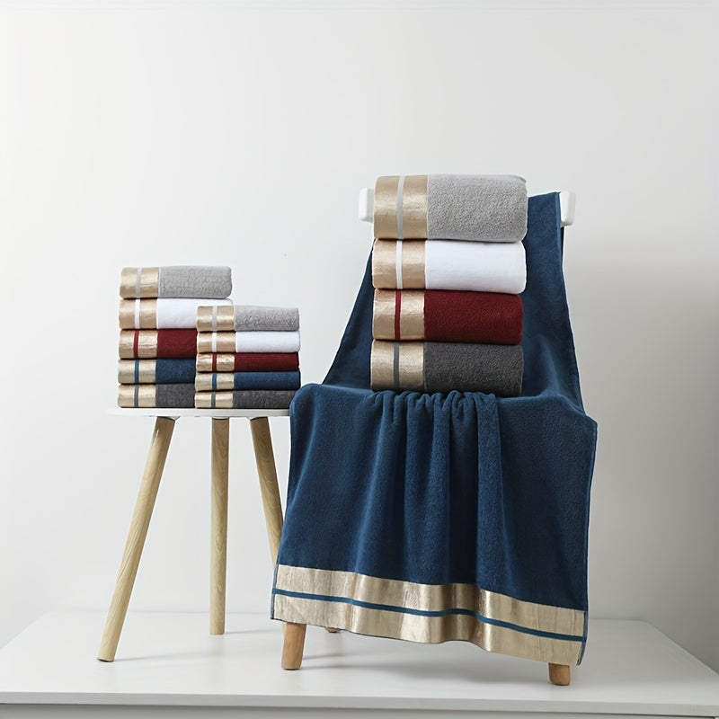 Goldenweave 5-Piece Plush 100% Cotton Towel Set