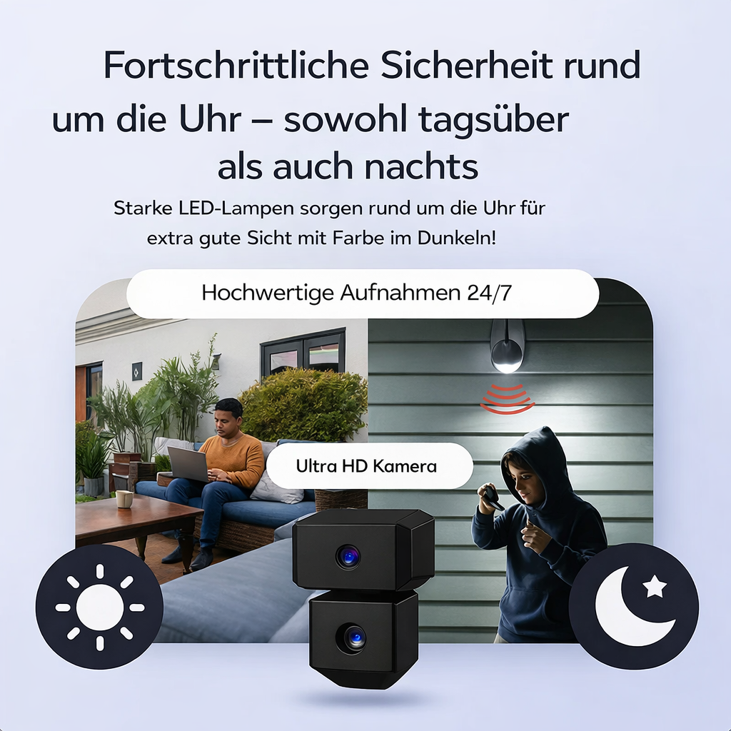 Security Camera | Ultra HD 4K Night Vision with Infrared | Battery Operated | SafeCam Pro - Souliia