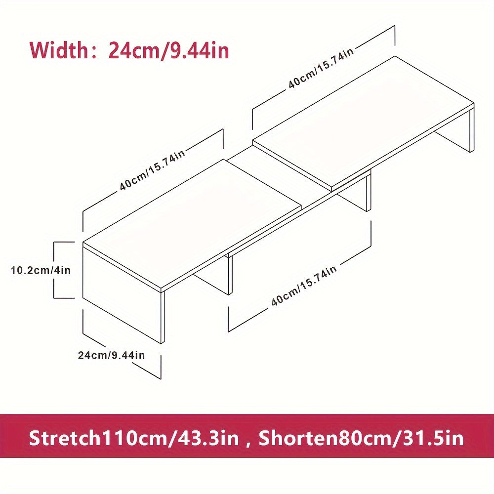 Dualdesk Adjustable Dual Monitor Stand — Laptop Tray and Accessory Organizer
