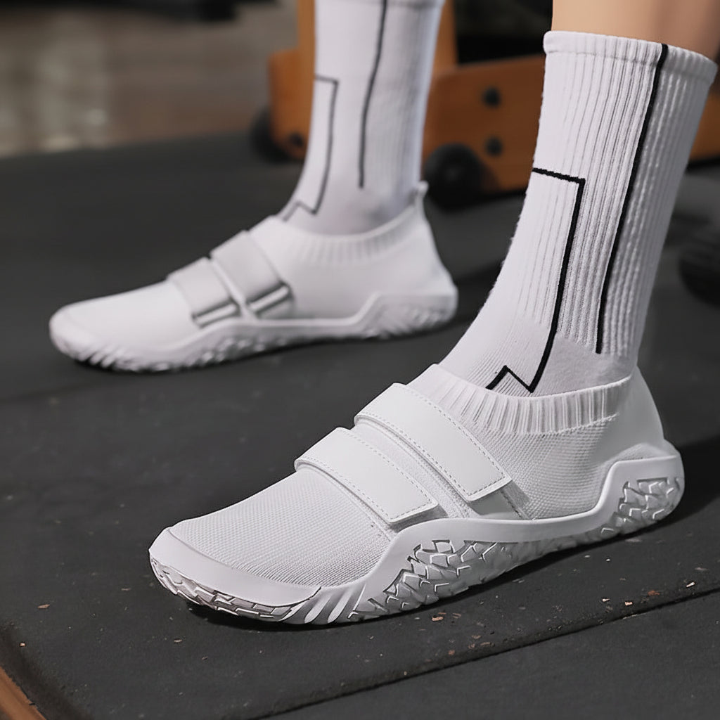 Ironstance Flat Sole Shoes — Breathable Fabric Upper, Balanced Platform