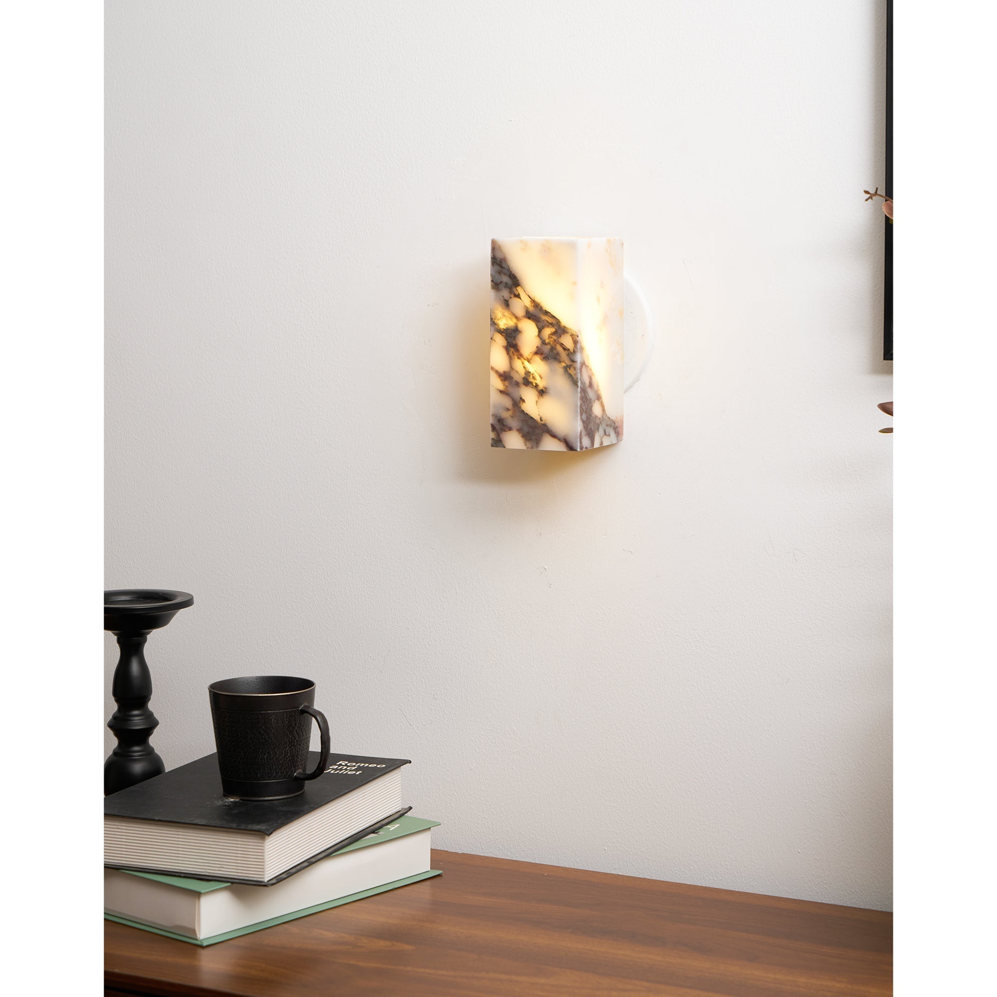 Square Marble Wall Lamp | Souliia