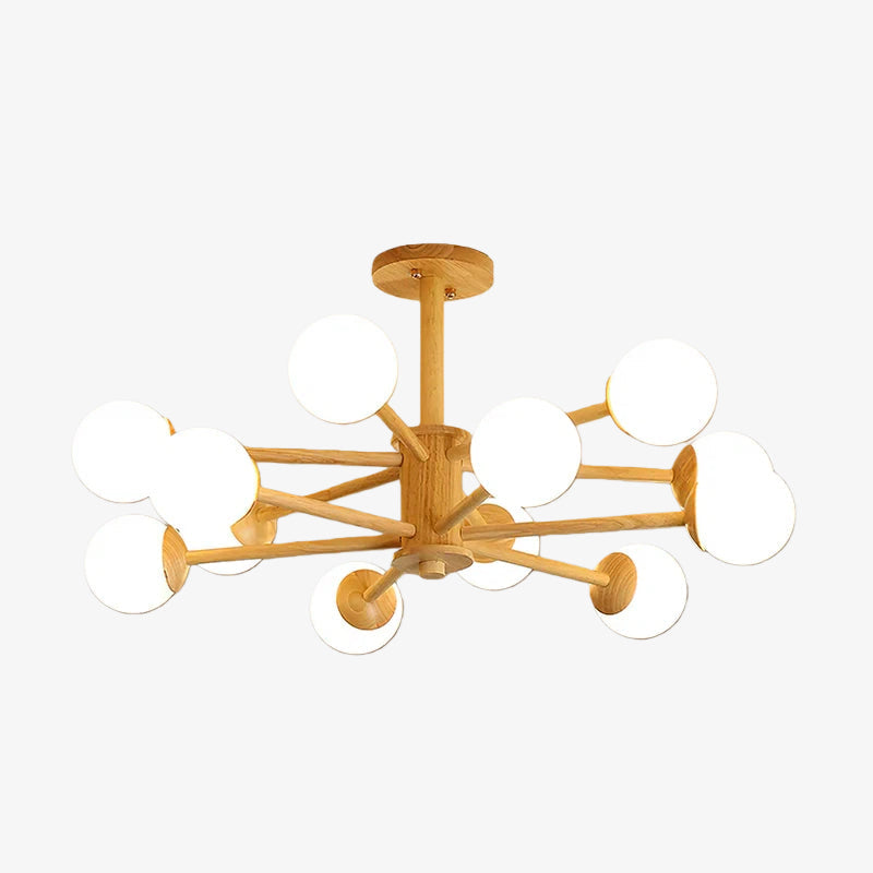 Lampada da soffitto dal design molecolare Orrise - Lampadario artistico con illuminazione a rami per gli ambienti domestici | Souliia