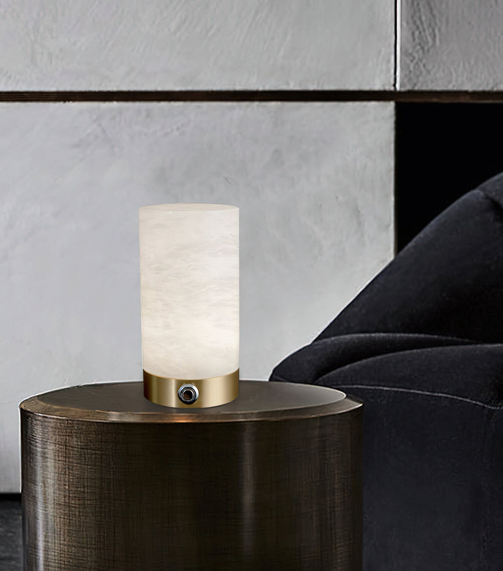 Totem Alabaster Table Lamp (built-in battery) | Souliia