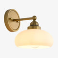 Riven Milk Glass Wall Lamp Vintage Industrial Style - Bedroom Bathroom Lighting | Souliia