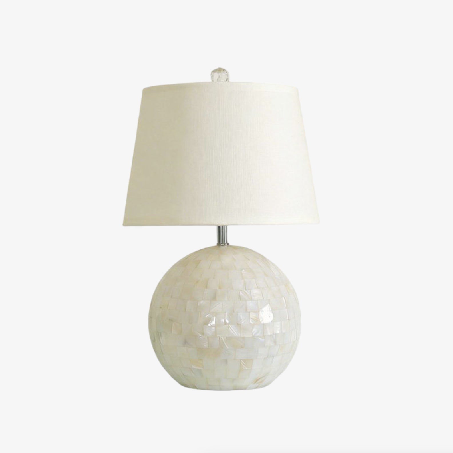 Soft Shade Crafted Table Lamp with Coastal Farmhouse Style for Living Room Decor | Souliia