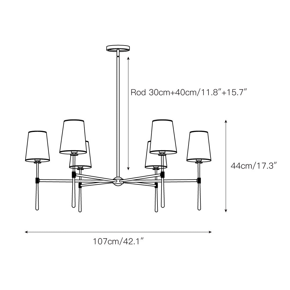 Rhodes Round Chandelier | Souliia