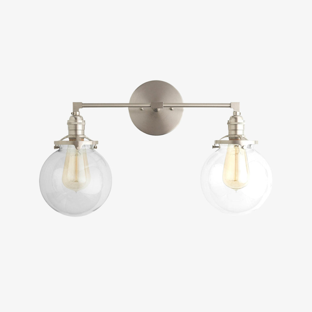 Lumio Globe Geometric Linear Vanity Light – Modern Bathroom Wall Fixture for Mirror and Sink Areas | Souliia