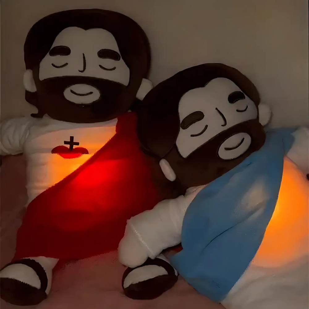 Brinquedo de peluche reconfortante de Jesus — Companheiro confortável para dormir