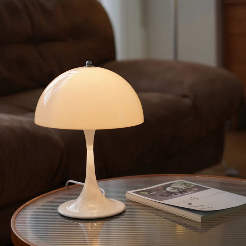 NovaMush Vintage Mushroom Desk Lamp — Compact Dome Shape, Focused Glow