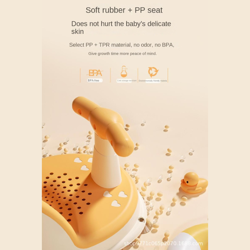 Dětské sedátko do vany — sprchová židle s 360° oporou, pro děti 6–18 měsíců