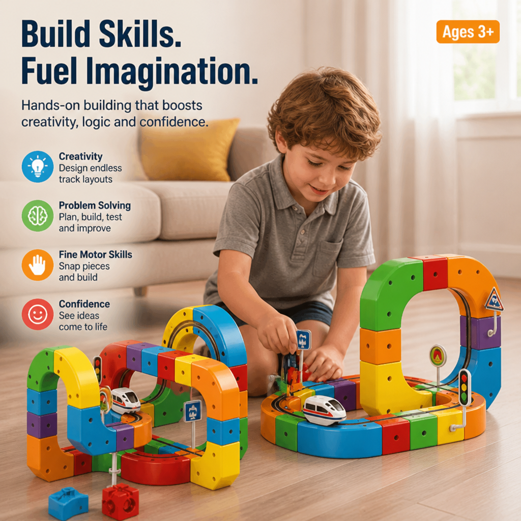 TurboTracks — Ignite Your Child’s Genius with Every Thrilling Build - Souliia