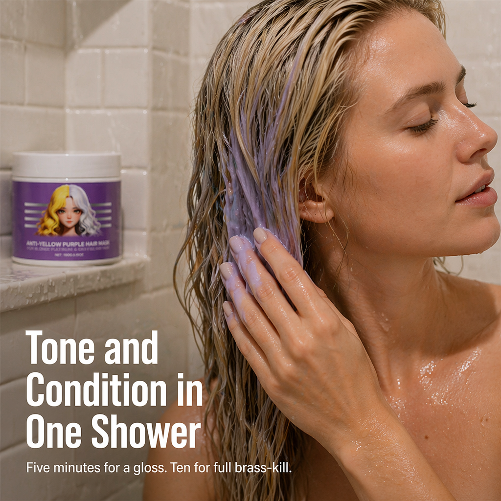 VioletLock — Kill Brassy Yellow, Deep-Condition & Keep Blonde Cool Between Salon Visits - Souliia