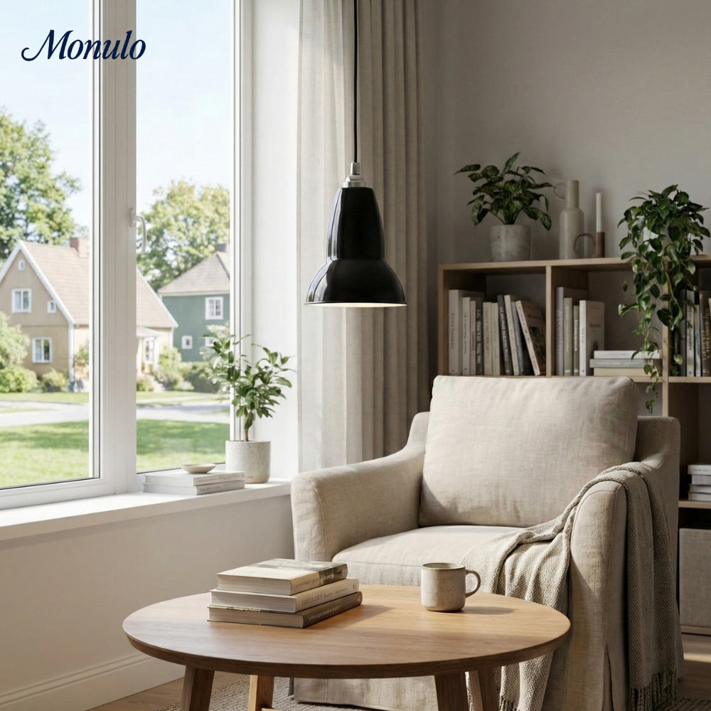 מנורת תלייה גאומטרית ממתכת Modryx – מנורה תלויה אלגנטית לחדר האוכל | סוליאה