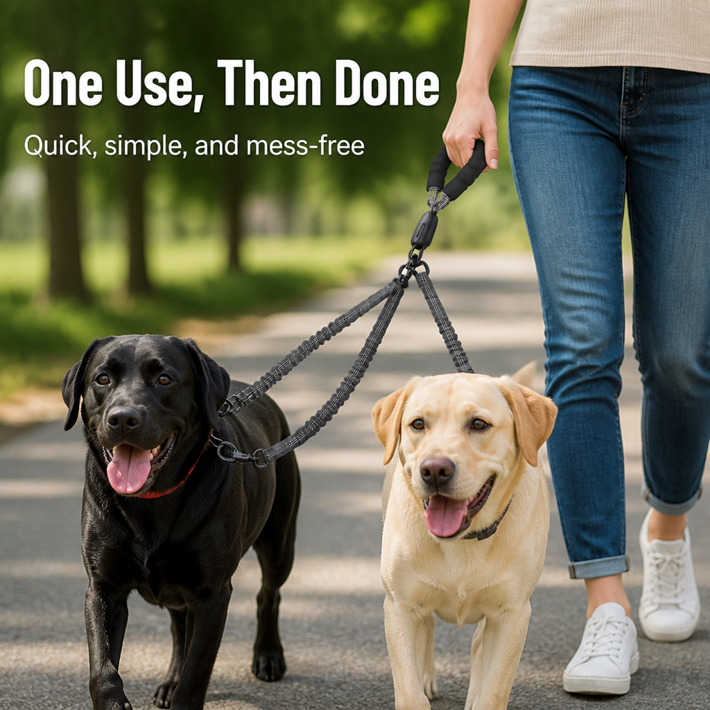 VersaTether — Effortless, Tangle-Free Control for Happier, Calmer Walks with Two Dogs - Souliia