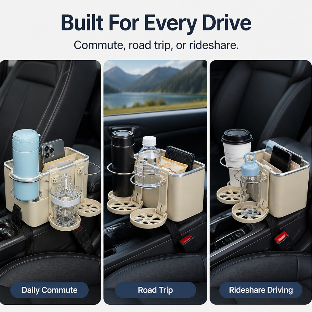 VeloceGuard — Take Back Your Drive with Ultimate Order and Spill-Proof Peace of Mind - Souliia