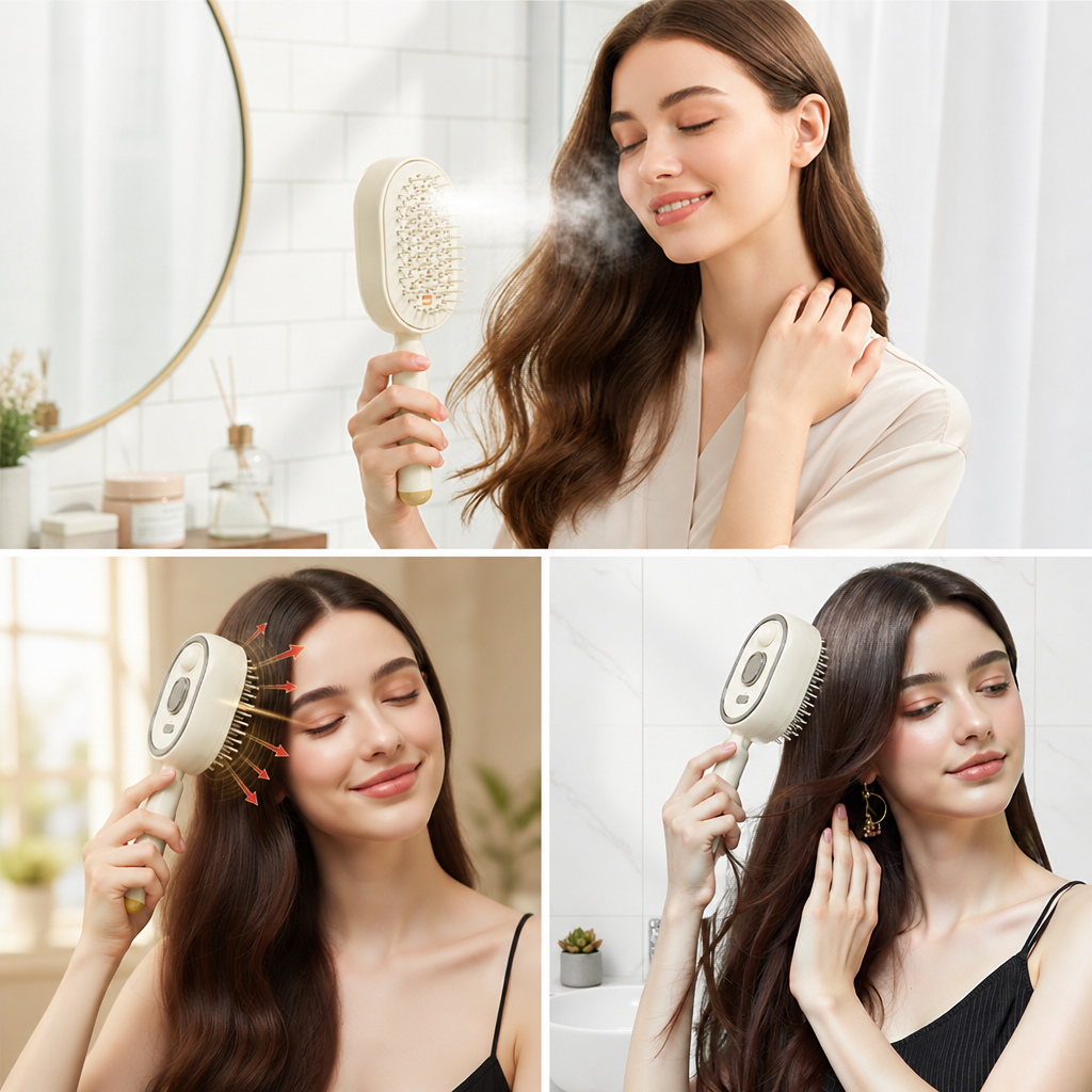 RevitaSilk Scalp Massager Comb — Muuta jokainen veto silkinpehmeiksi, stressittömiksi hiuksiksi - Souliia