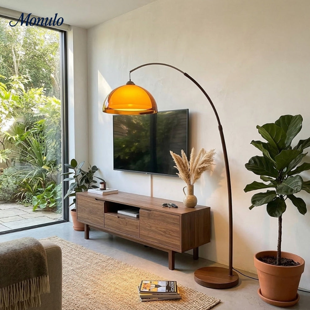 Sunset Afterglow Modern Clean Line Floor Lamp Minimalist Standing Light for Bedroom and Lounge | Souliia