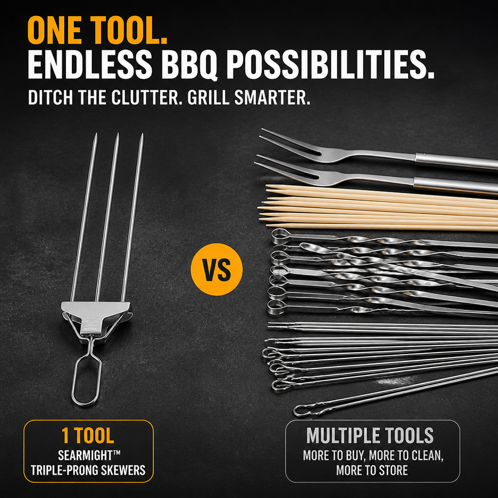 SearMight — Lock Food in Place, Slide It Off Clean, Grill Like a Pro - Souliia