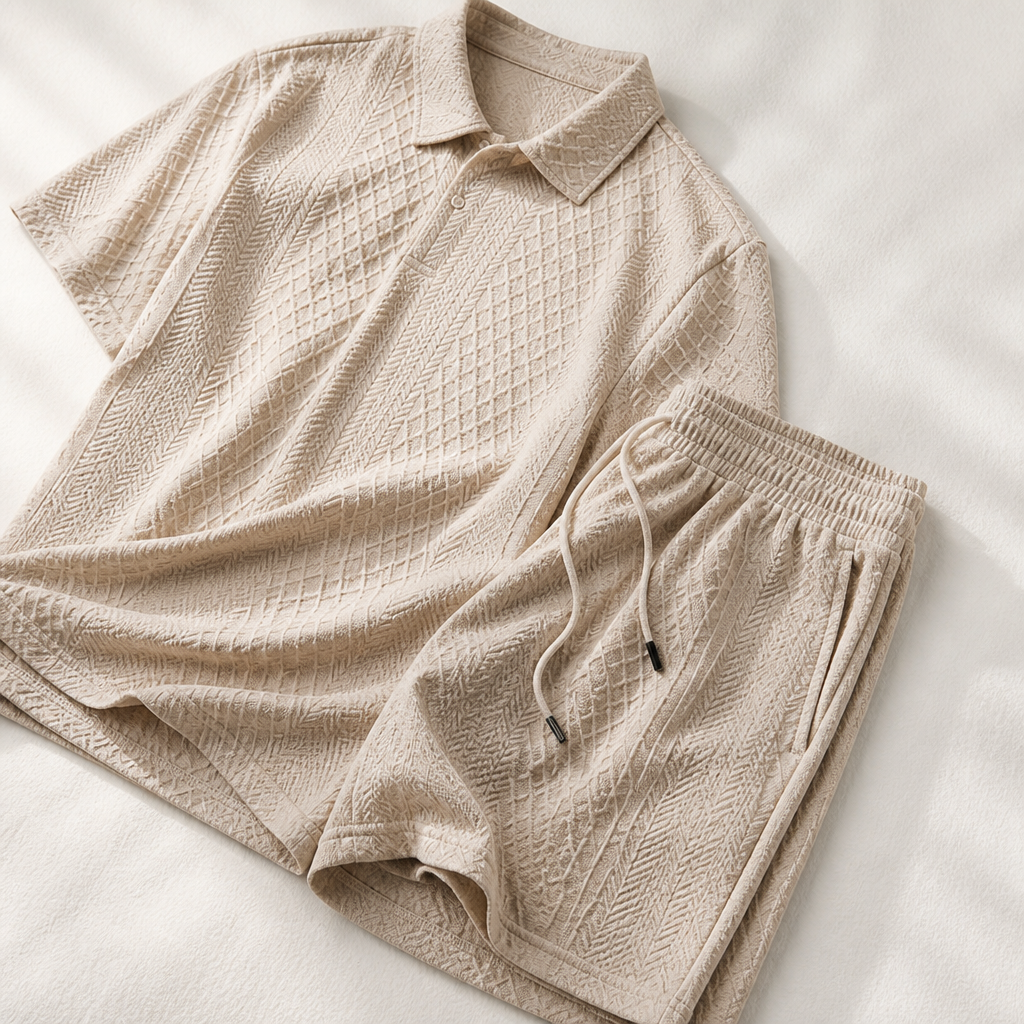VeroLuxe Men’s Diamond Pattern Suit — Stay Cool, Sharp, and Unstoppable All Day Long - Souliia