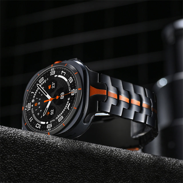 Aurora Titanium Strap — Adjustable Folding Buckle for Samsung Galaxy Watch Ultra