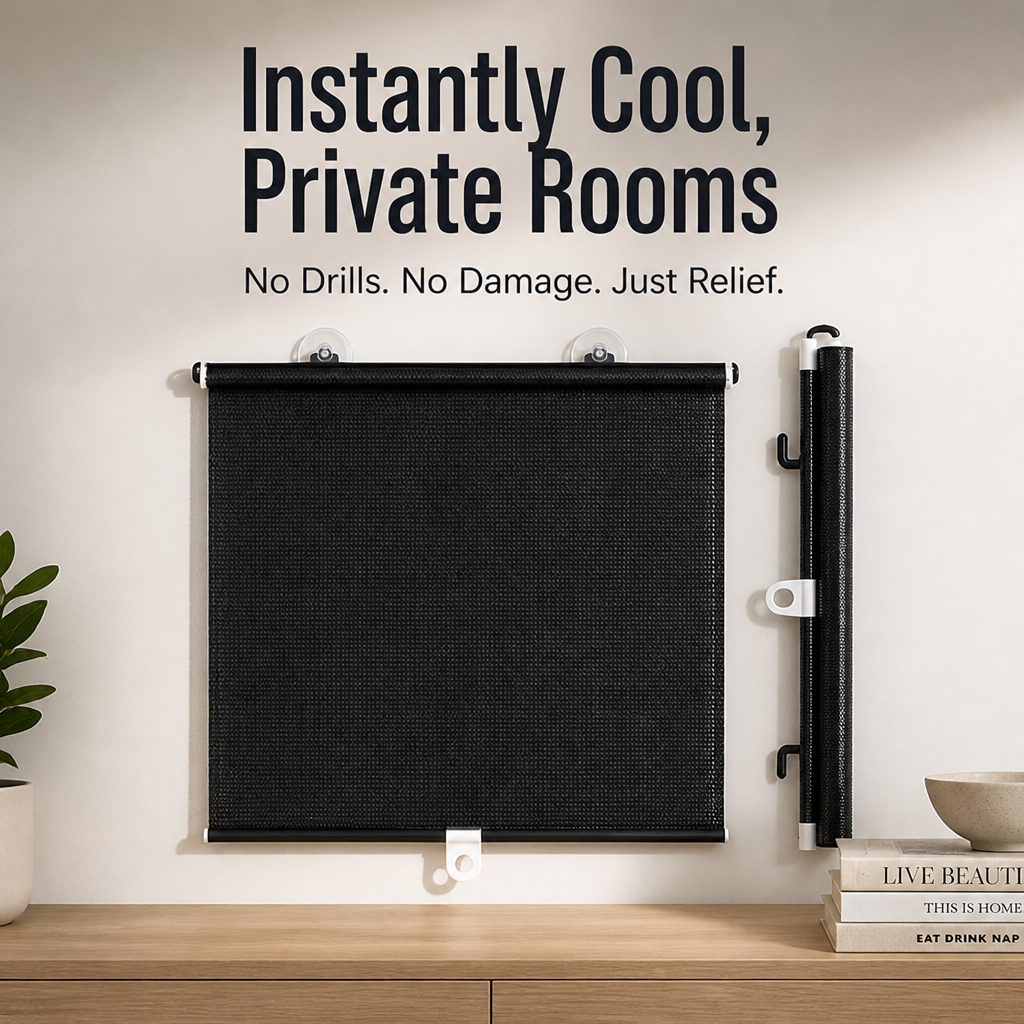 ShadeStream — Instantly Cool, Private Rooms Without a Single Drill - Souliia