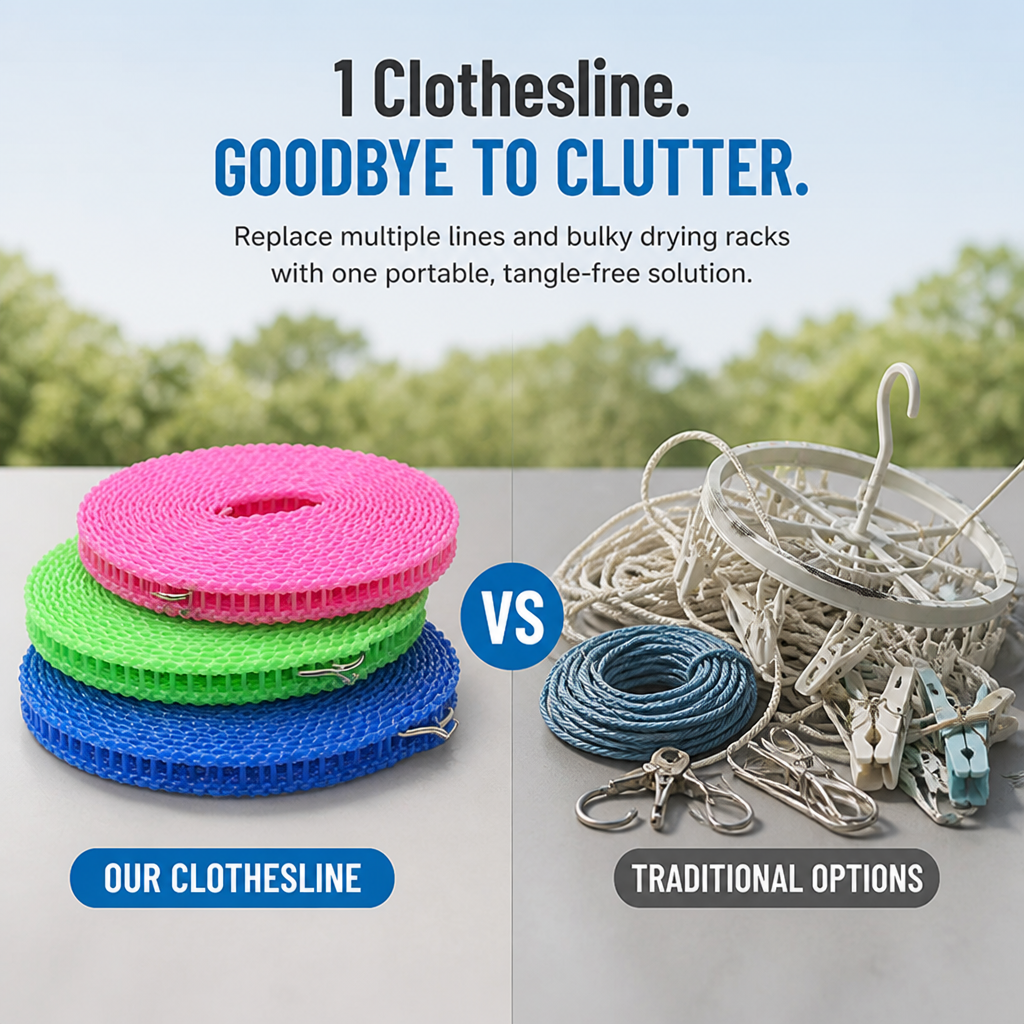 VentoDry Portable Clothesline — Keep Clothes Fresh, Crisp, and Perfect Anywhere You Hang It - Souliia