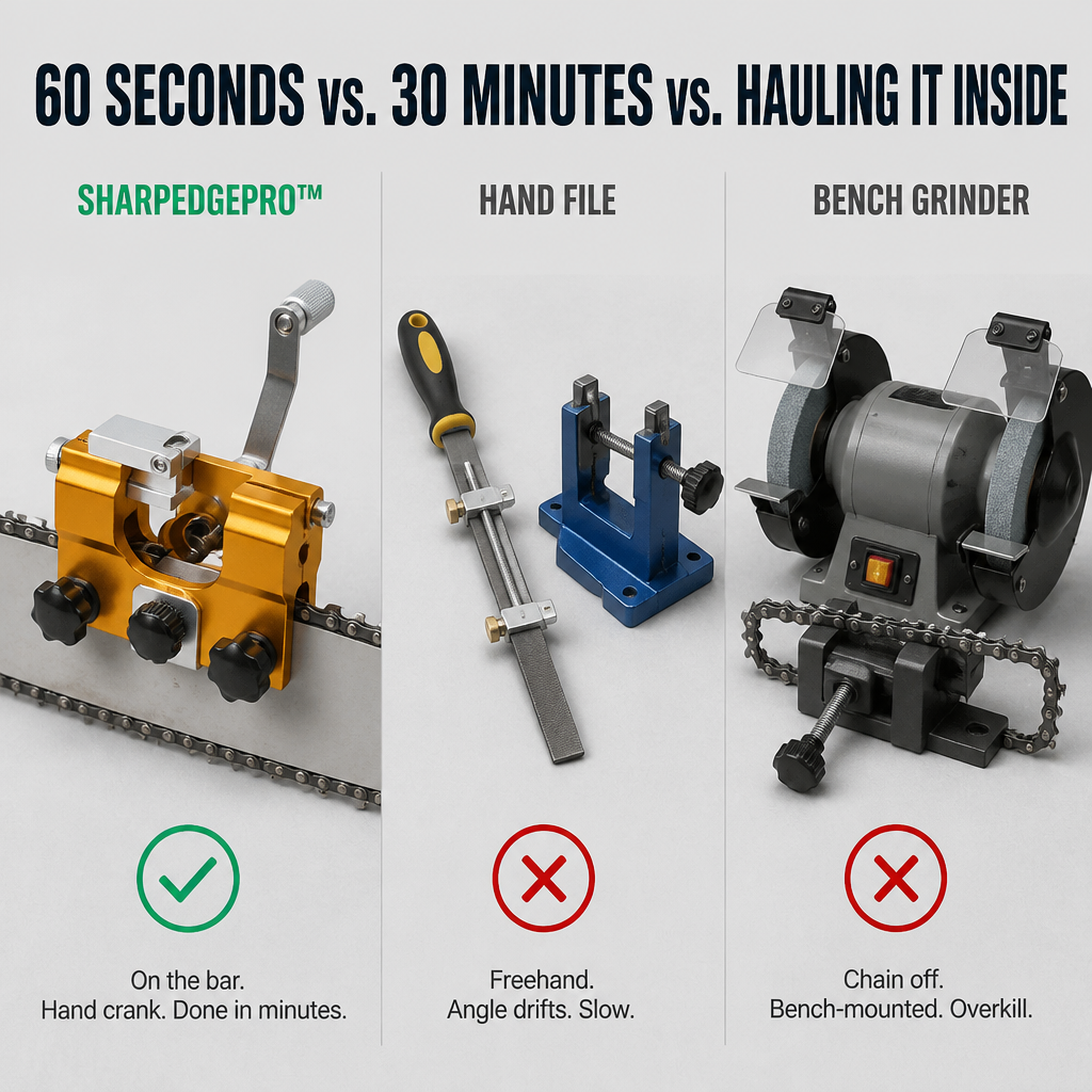 SharpEdgePro — Bring Any Dull Chainsaw Back to Razor-Sharp in Seconds - Souliia