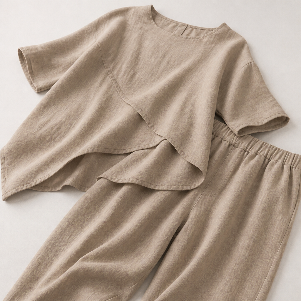 SerenaAura Two-Piece Loose Set — Unleash Effortless Confidence with Every Move - Souliia