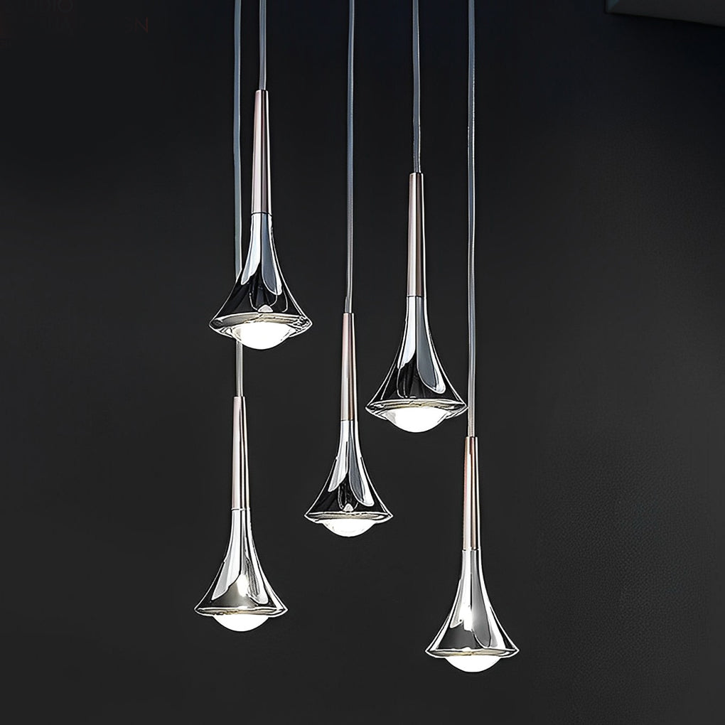 Lumenora LED Teardrop Pendant Light — Nordic Metal Ceiling Fixture