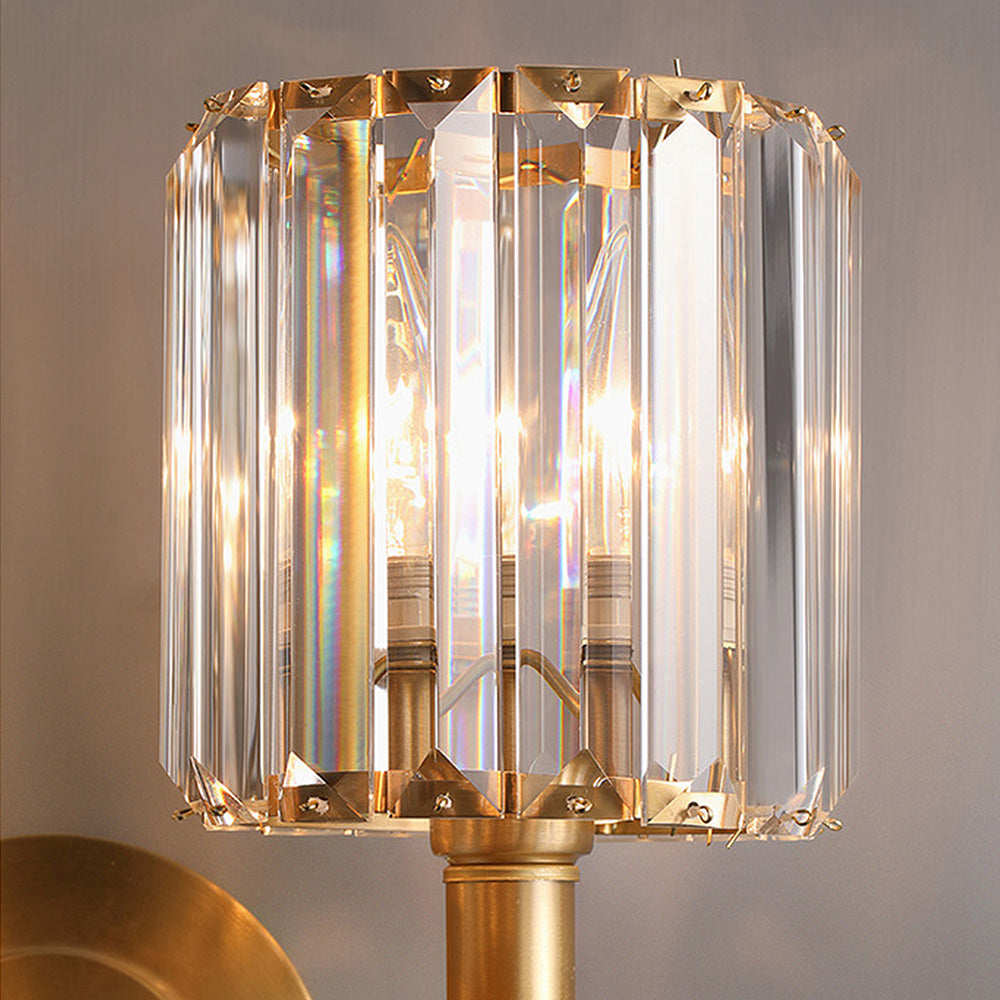 Lustrielle funkelnde Kristall-Wandlampe im Vintage-Stil – luxuriöse Wandleuchte für Flur & Esszimmer | Souliia