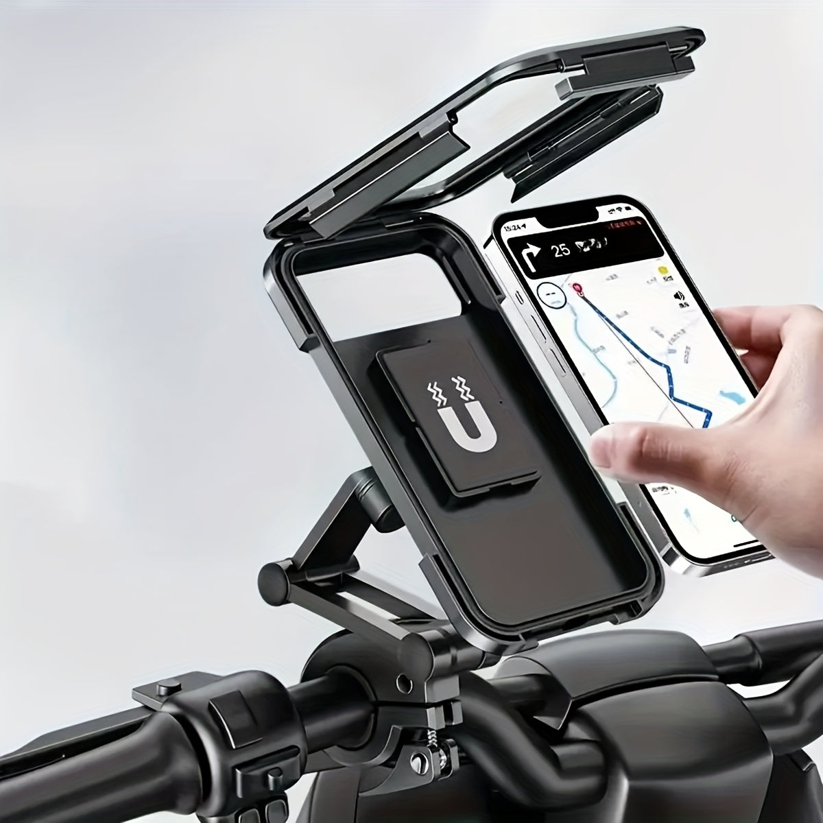 Bikewise Telescoping Magnetic Phone Holder — ABS Mounting Bracket