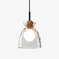 Quenora Sculptural Drop Pendant Light - Contemporary Glass Hanging Lamp for Dining Area U23 | Souliia