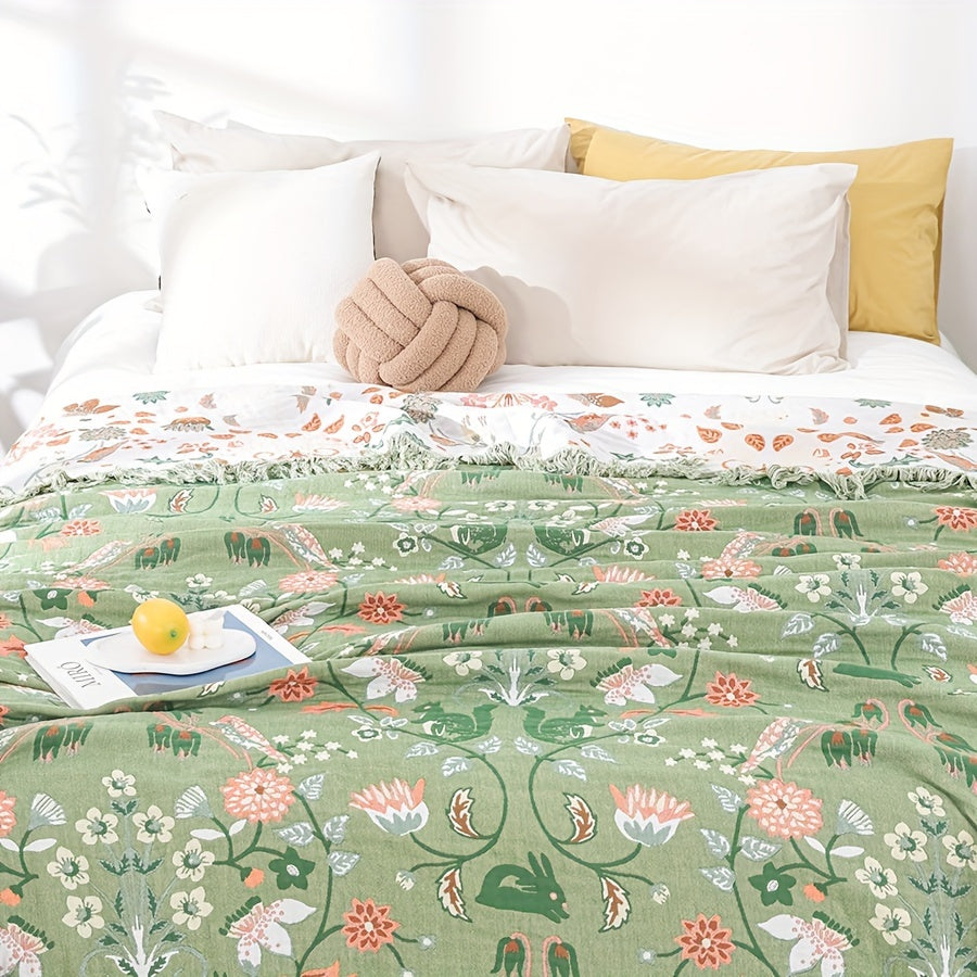 Cloudcover Cotton Chiffon Reversible Bedspread — Lightweight, Breathable Weave