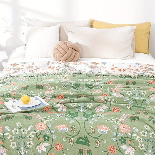 Cloudcover Cotton Chiffon Reversible Bedspread — Lightweight, Breathable Weave