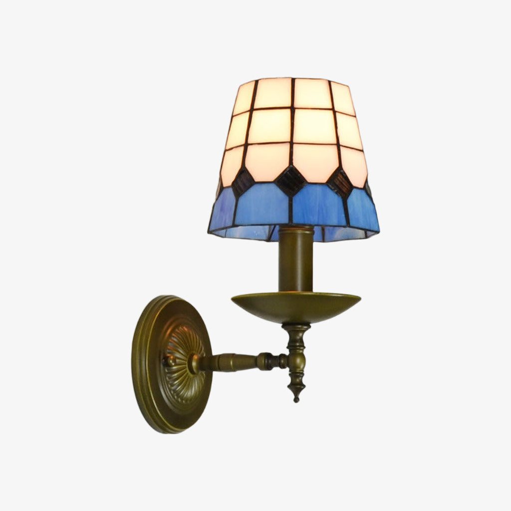 TF Tivanny Vintage Retro Buntglas-Wandlampe für Schlafzimmer und Eingangsbereiche | Souliia
