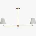Ruffmeto Ruffled Shade Metal Frame Chandelier for Dining, Entry and Living Room | Souliia