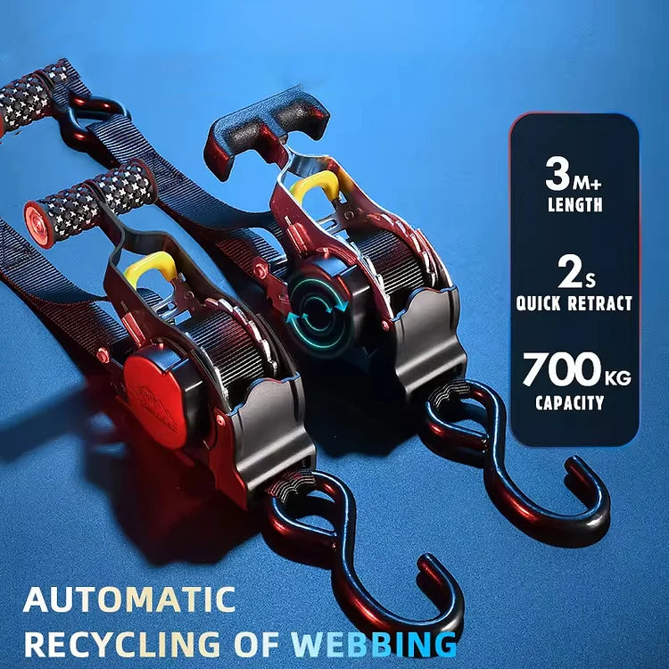 Turbo Strap - Securely and Quickly Fasten Loads Without Tangles! - Souliia