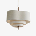 Softlume Wave Linen Shade Pendant Lamp - Modern Light for Dining Room | Souliia