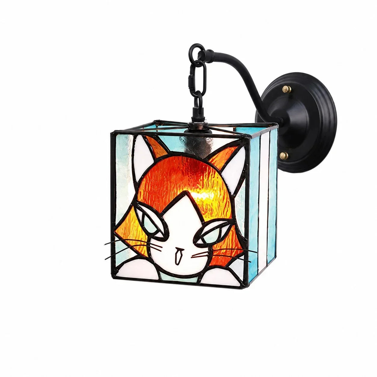 Storybook Katzen Buntglas Wandleuchte | Souliia
