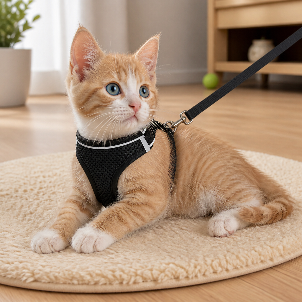 WhiskerGuard Comfort Harness — Τυλίξτε τη γάτα σας με ήρεμη, ασφαλή και απόδραση-αποτρεπτική ελευθερία - Souliia