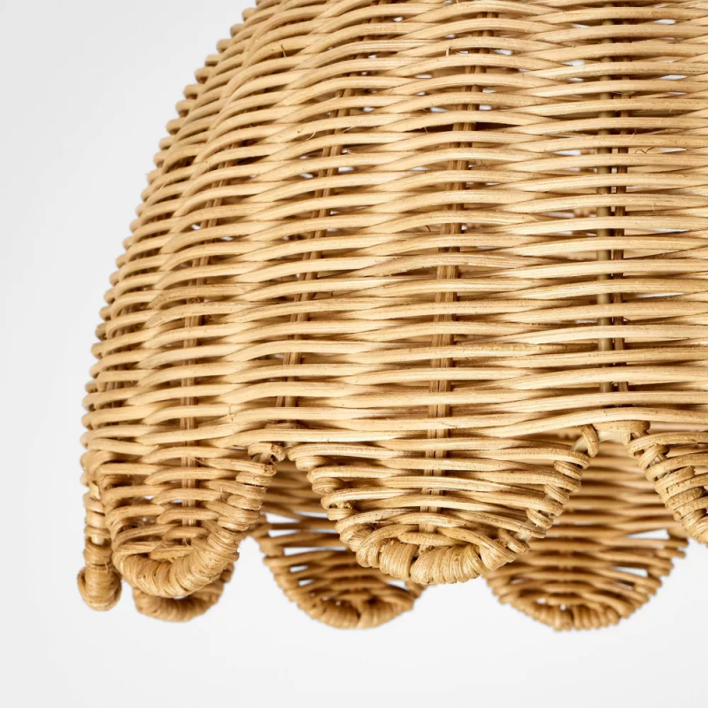 Rattalia Ceiling Light - Sculptural Flower Design in Natural Style for Kitchen Island | Souliia