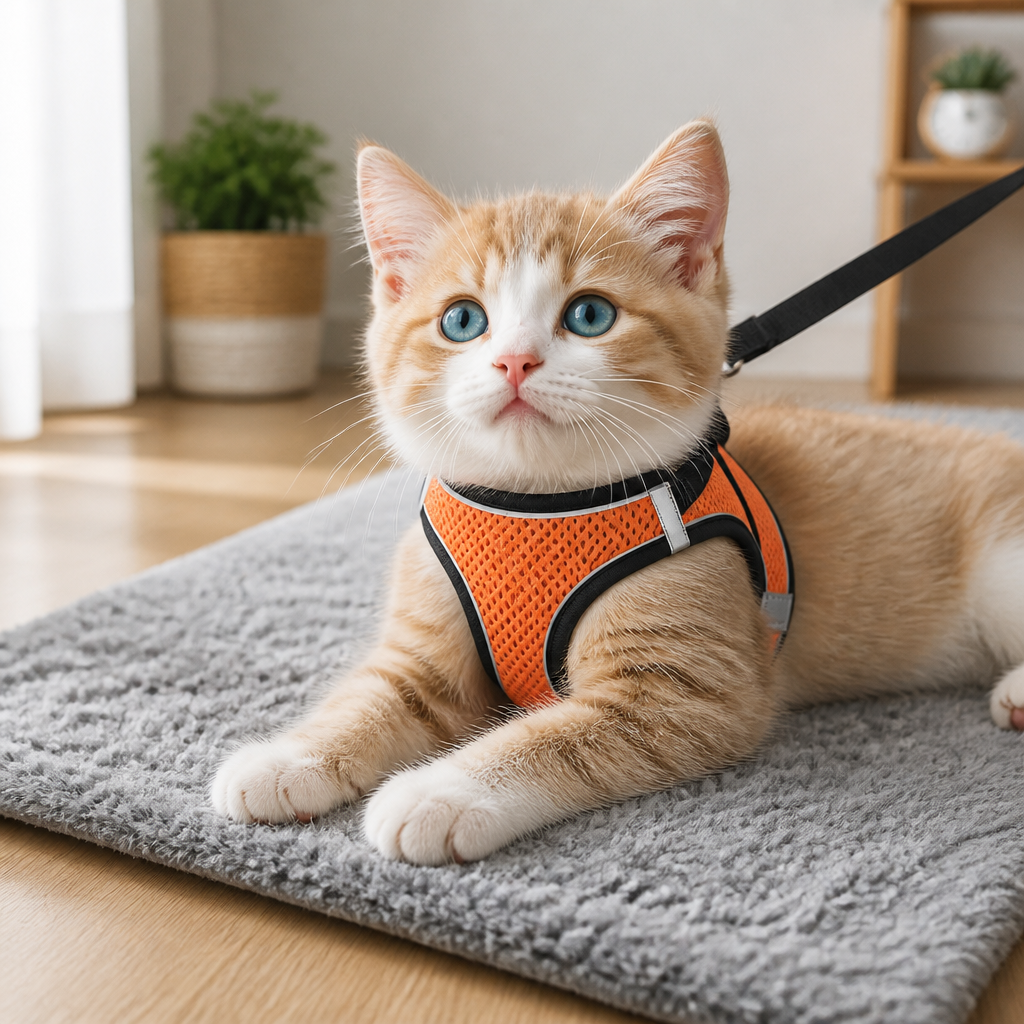 WhiskerGuard Comfort Harness — Τυλίξτε τη γάτα σας με ήρεμη, ασφαλή και απόδραση-αποτρεπτική ελευθερία - Souliia