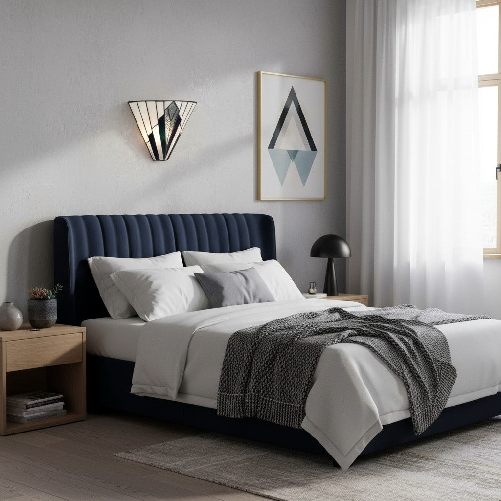 TiffStar Wandleuchte – Vintage Buntglas für Flure und Schlafzimmer | Souliia