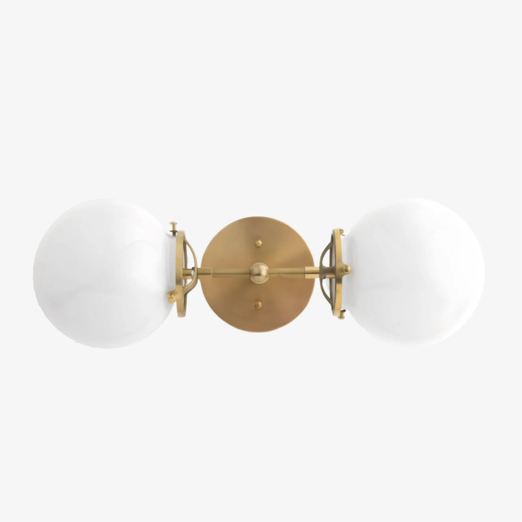 Lumio Globe Opal Glass – Mid-Century Modern Bathroom Wall Sconce | Souliia