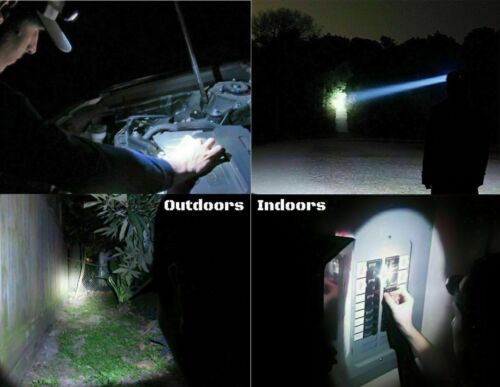 Ensemble de lampe frontale étanche rechargeable avec 5 LED - Souliia